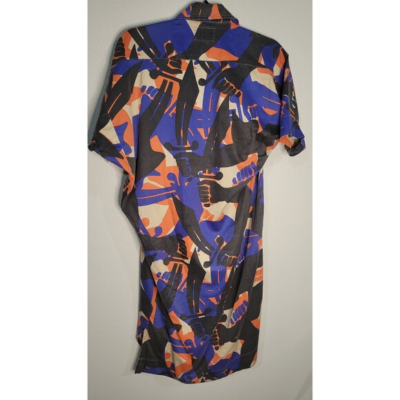 Vivienne Westwood Anglomania Abstract Print Shirt Dress Size 38 Made in Japan - Picture 3 of 11